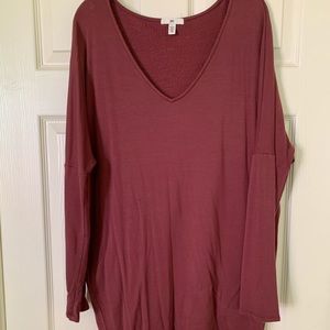 Long sleeve fleece lined dress